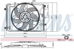 NISSENS 85740 — Ventilator radiator motor