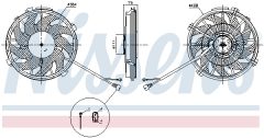 NISSENS 85753 — Вентилятор радиатора