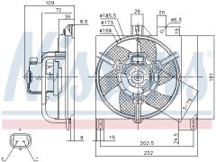 NISSENS 85765 — Ventilator radiator motor