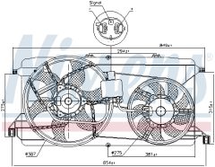 NISSENS 85826 — Ventilator radiator motor