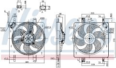 NISSENS 85835 — Вентилятор радиатора
