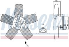 NISSENS 85885 — Ventilator radiator motor