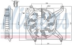 NISSENS 85893 — Вентилятор радиатора