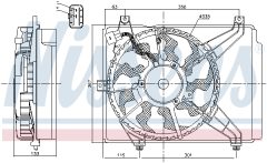 NISSENS 85894 — Вентилятор радиатора