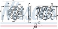 NISSENS 85897 — Вентилятор радиатора