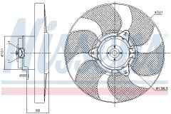 NISSENS 85900 — Ventilator radiator motor