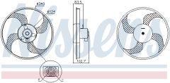 NISSENS 85928 — Вентилятор радиатора