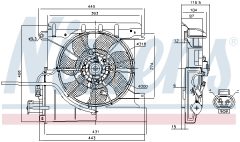 NISSENS 85939 — Ventilator radiator motor
