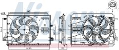 NISSENS 85973 — Ventilator radiator motor