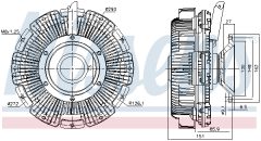 NISSENS 86152 — Cuplaj vâscos ventilator radiator