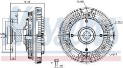 NISSENS 86160 — Вентилятор радиатора
