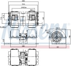 NISSENS 87194 — Ventilator habitaclu