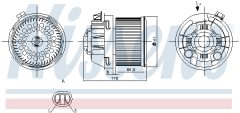 NISSENS 87257 — Ventilator habitaclu