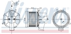 NISSENS 87301 — Ventilator habitaclu