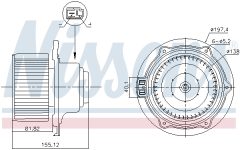 NISSENS 87570 — Моторчик печки