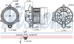NISSENS 87580 — Моторчик печки