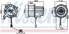 NISSENS 87621 — Ventilator habitaclu
