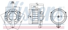 NISSENS 87670 — Моторчик печки