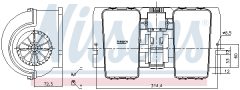 NISSENS 87716 — Моторчик печки