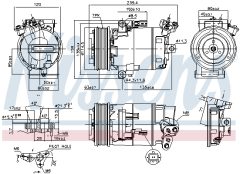 NISSENS 890015 — Compresor aer condiționat