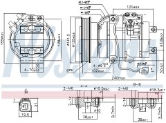 NISSENS 890017 — Компрессор кондиционера