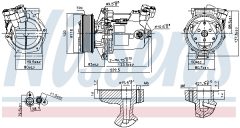 NISSENS 890042 — Compresor aer condiționat
