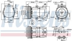 NISSENS 890081 — Compresor aer condiționat