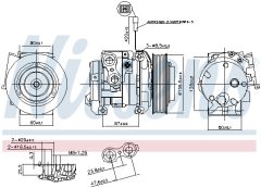 NISSENS 890093 — Compresor aer condiționat