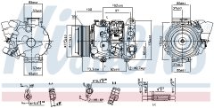 NISSENS 890142 — Compresor aer condiționat