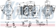 NISSENS 890143 — Compresor aer condiționat