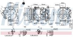 NISSENS 890158 — Compresor aer condiționat