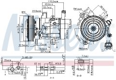 NISSENS 890159 — Компрессор кондиционера