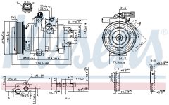 NISSENS 890162 — Компрессор кондиционера