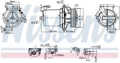 NISSENS 890172 — Compresor aer condiționat