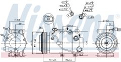 NISSENS 890174 — Compresor aer condiționat