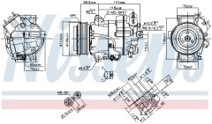 NISSENS 890267 — Compresor aer condiționat