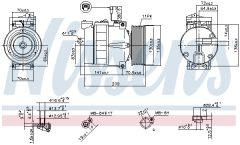 NISSENS 89028 — Компрессор кондиционера