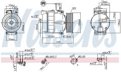 NISSENS 89030 — Компрессор кондиционера