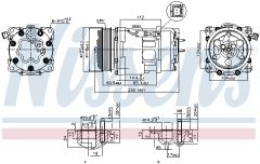NISSENS 89032 — Compresor aer condiționat