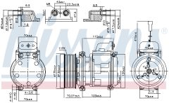 NISSENS 890331 — Компрессор кондиционера
