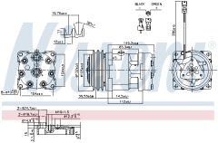 NISSENS 890336 — Compresor aer condiționat