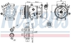 NISSENS 89053 — Compresor aer condiționat