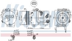 NISSENS 890578 — Compresor aer condiționat