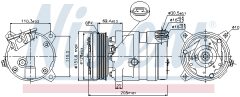NISSENS 89058 — Компрессор кондиционера