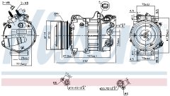 NISSENS 890585 — Compresor aer condiționat