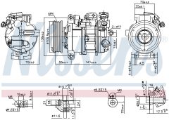 NISSENS 890595 — Compresor aer condiționat