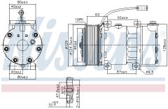 NISSENS 890598 — Compresor aer condiționat