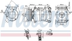 NISSENS 890599 — Compresor aer condiționat