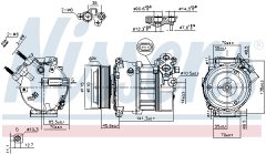 NISSENS 890617 — Compresor aer condiționat
