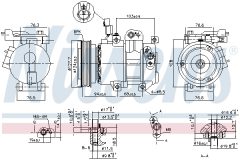 NISSENS 890621 — Компрессор кондиционера
